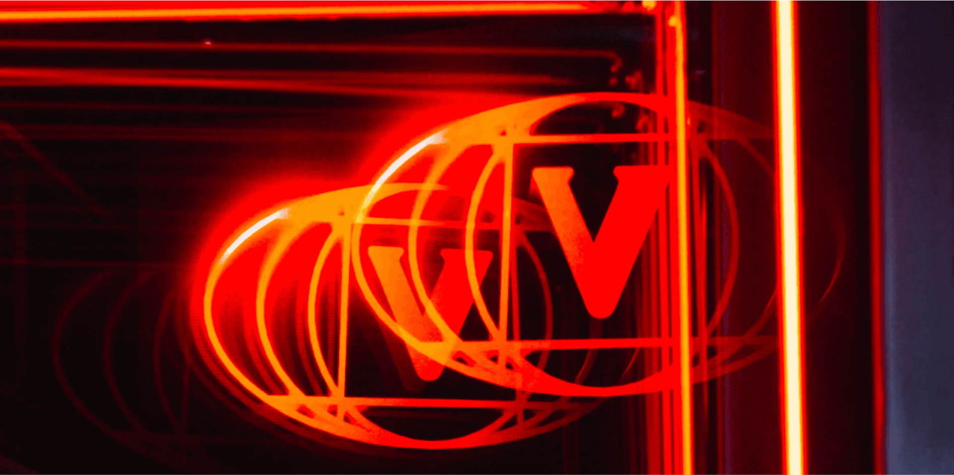 Abstract red light trails